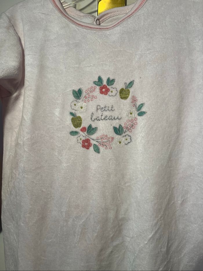 Pyjama Petot Bateau rose couronne fleurs - photo numéro 2