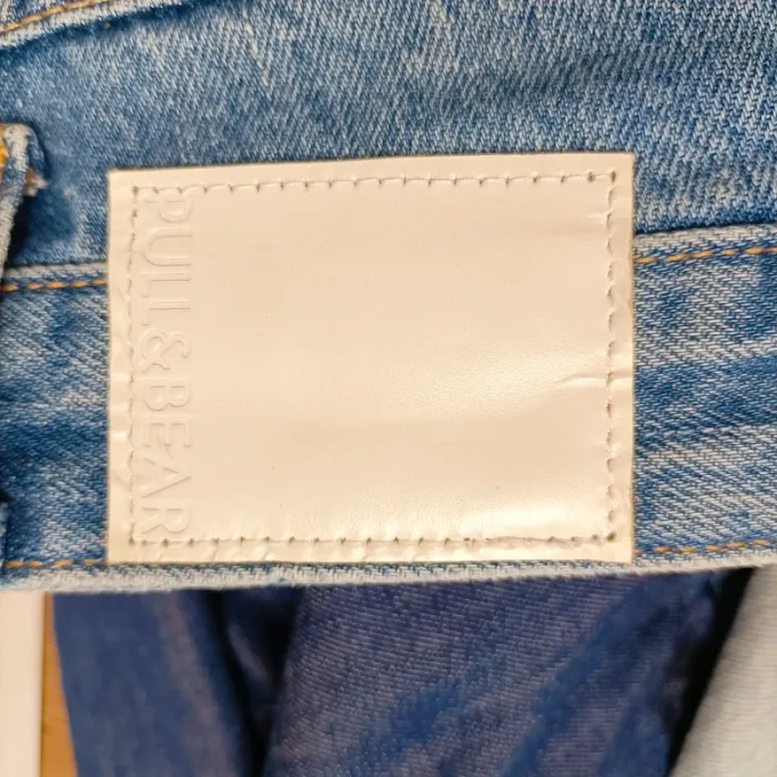 Jean patchwork boyfriend Pull&Bear Jean droit Femme Taille 40 - A395 - photo numéro 13