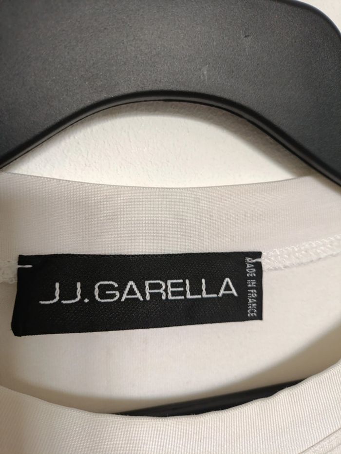 Haut manches longues blanc imprimé graphique – JJ Garella - photo numéro 6