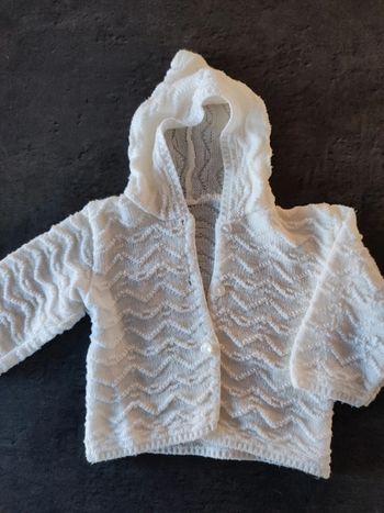 Gilet blanc 3mois
