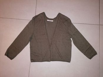 Bolero kaki manches 3/4 Camaïeu T. S