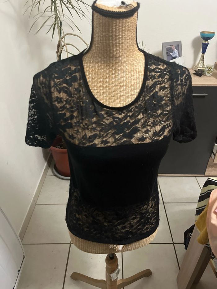 Blouse à dentelle gemo