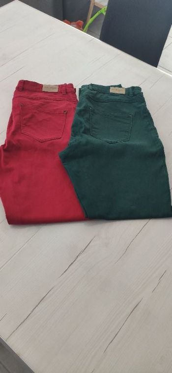Lot 2 pantalons Stretch