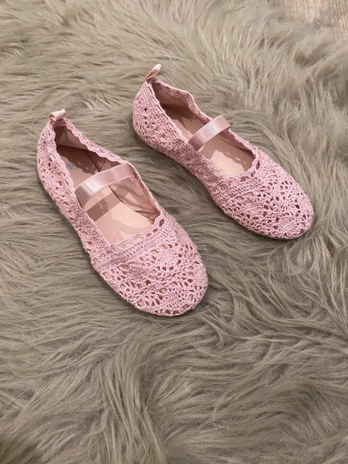 Sandales dentelle rose - photo numéro 3