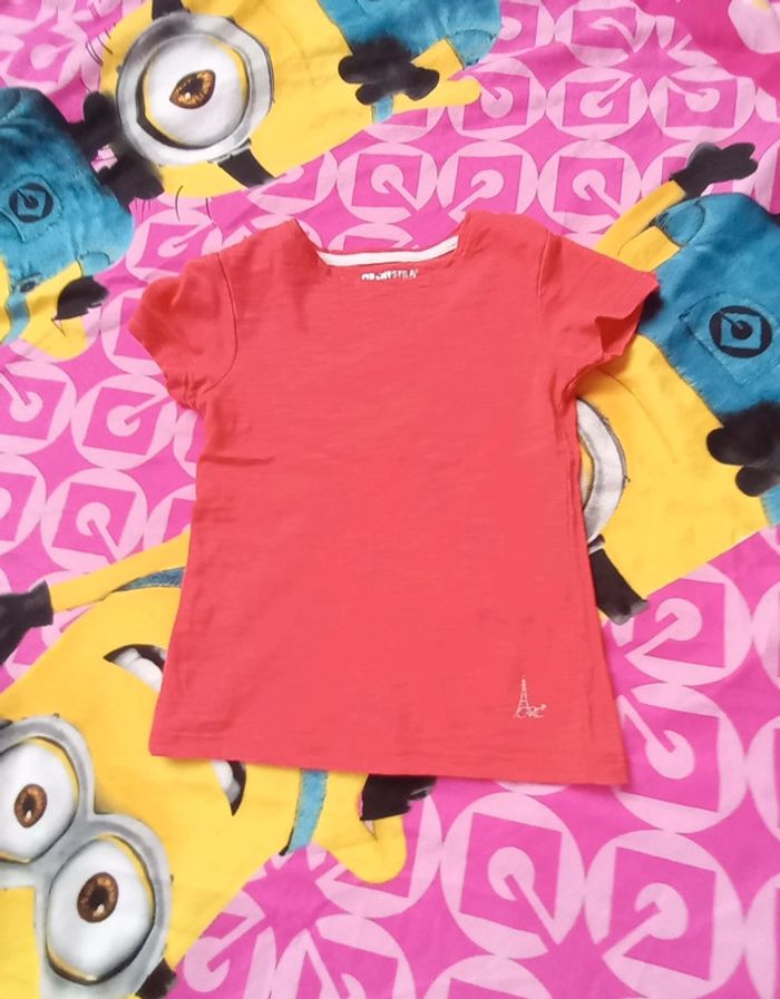T-shirt orange 5 ans Orchestra