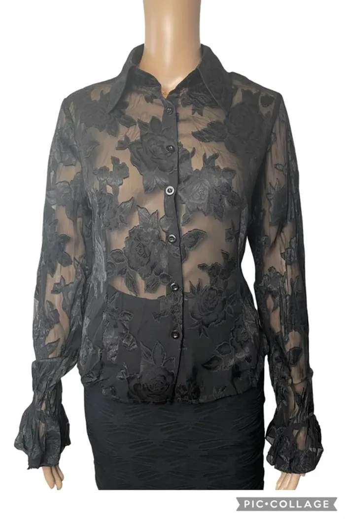 Chemise transparente Vintage