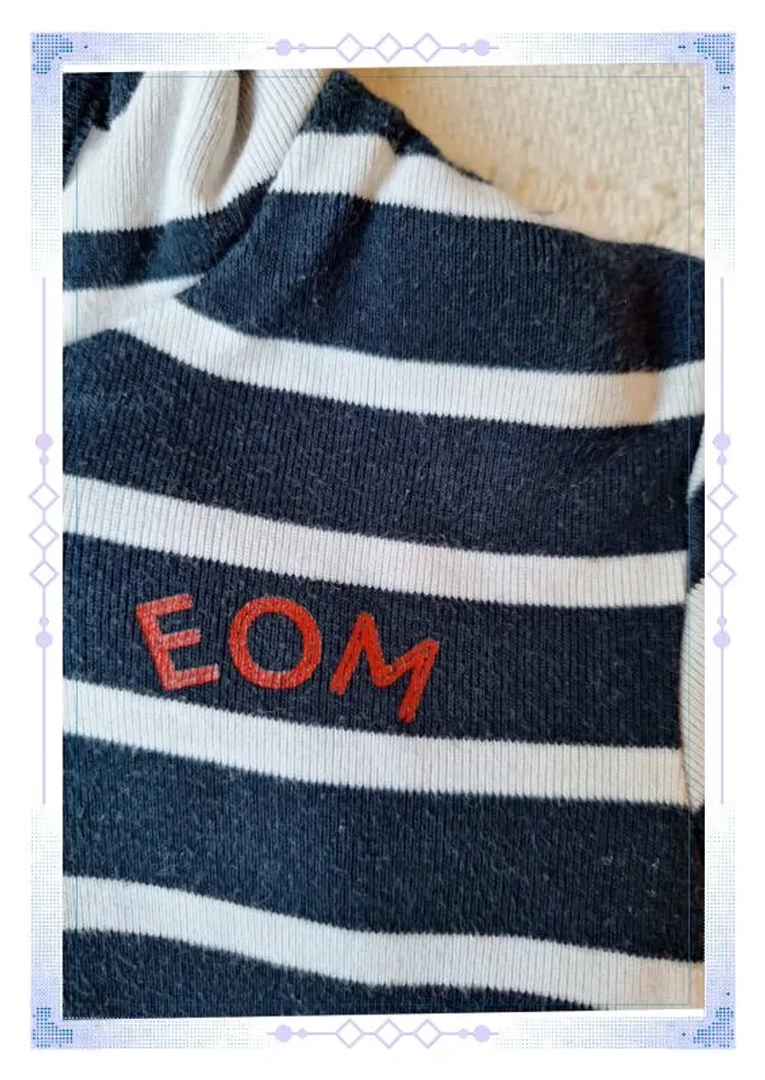 Gilet zip à capuche marinière 18 mois - photo numéro 2