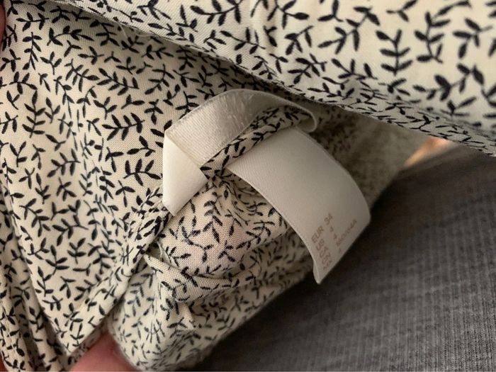 Jupe plissée motif feuilles H&M femme 34 - photo numéro 3