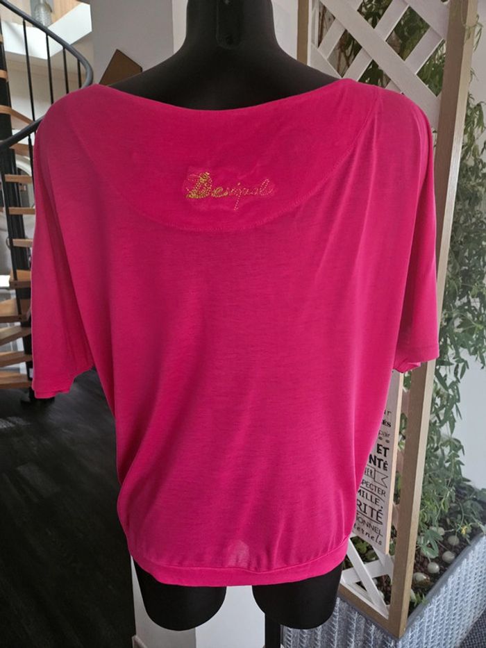 Desigual blouse Fushia taille S - photo numéro 7
