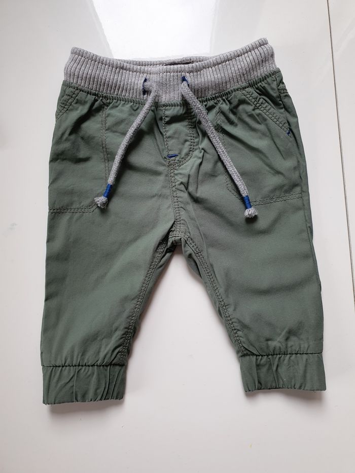 Ensemble tee-shirt + pantalon Kaki 3 mois - photo numéro 4
