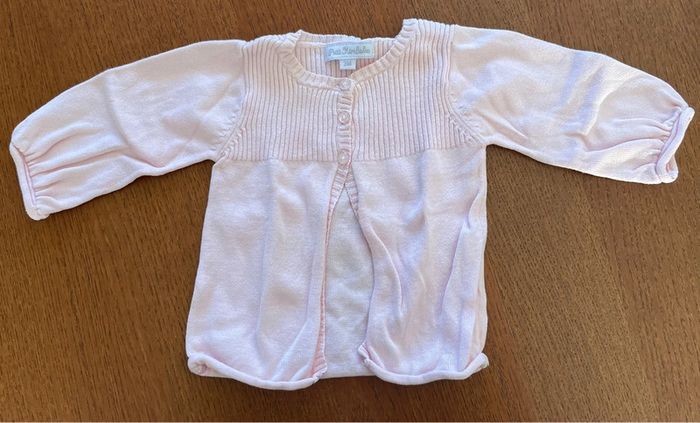 Taille 3 mois gilet fille petit kimbaloo rose pâle