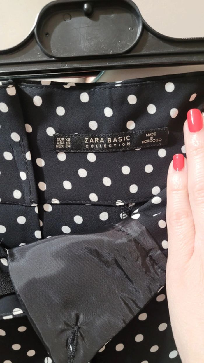 Pantalon papier bag, jambe large fluide Zara - photo numéro 5