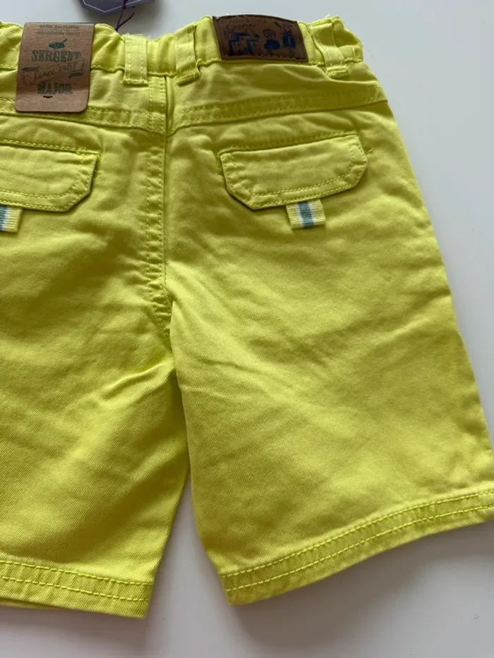 Short garçon jaune - 2 ans - Sergent Major - neuf avec étiquette - photo numéro 6