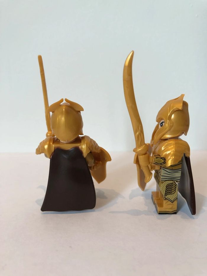 Figurine type lego 3 elfes à l’épée.le seigneur des anneaux - photo numéro 3