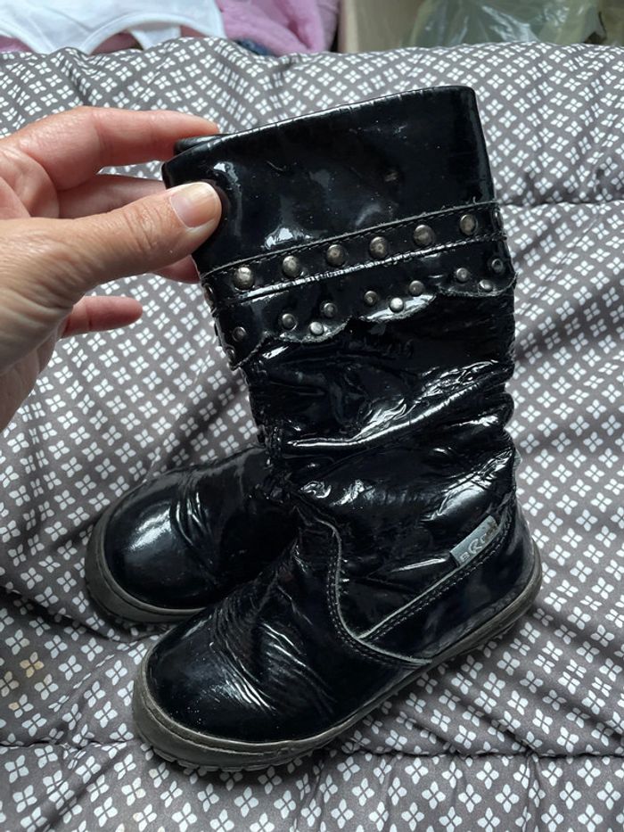 Bottes cuir fille T 24 - photo numéro 5