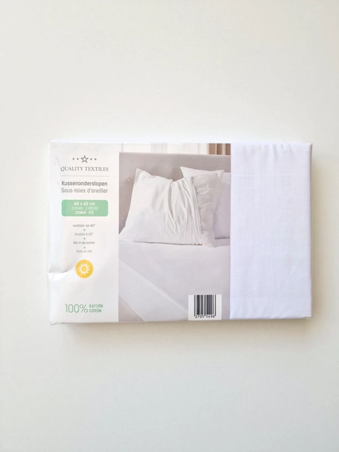 Mistral Home Textiles - Lot de 2 protège oreiller été - 65 x 65 - Neuf !