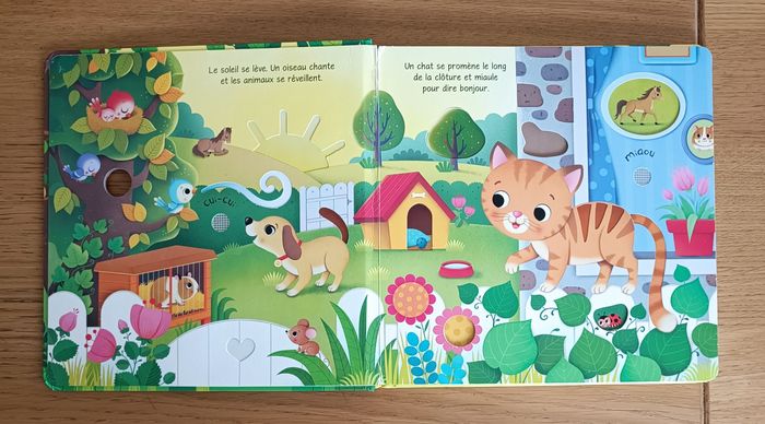 Mon livre sonore à toucher Mes animaux préférés Usborn 0 mois + - photo numéro 4