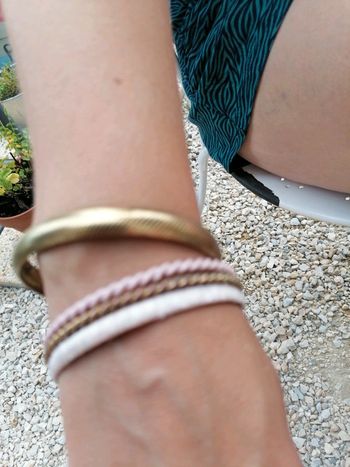 Lot de 4 bracelet or et rose