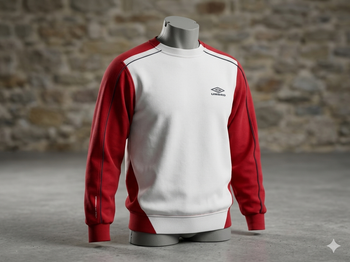 Sweat rouge et blanc 15-16 ans UMBRO