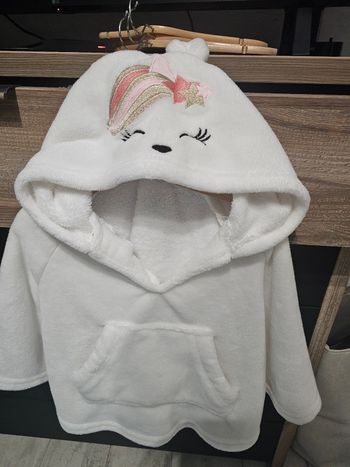 Poncho carré blanc Paris