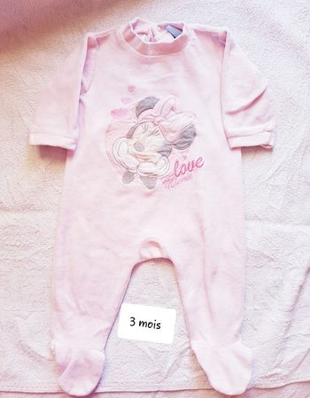 Pyjama velour Disney 3 mois