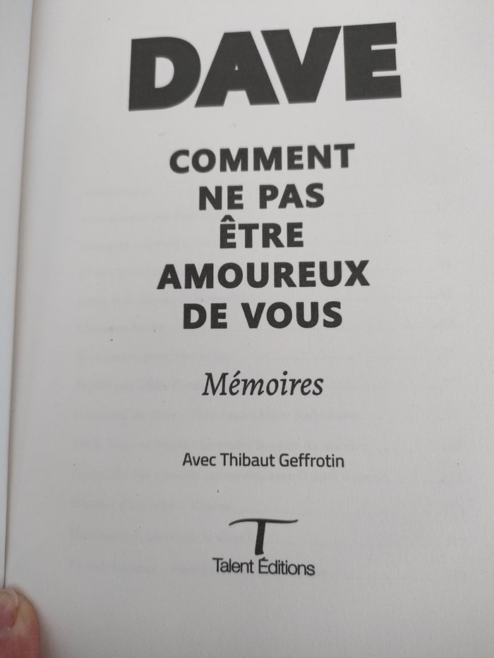 Livre de DAVE - photo numéro 3