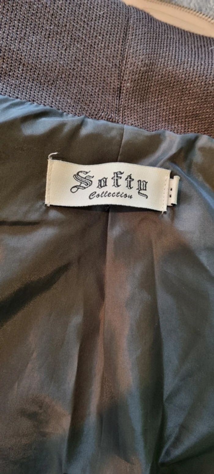Perfecto marron bi-matiere Softy - photo numéro 9