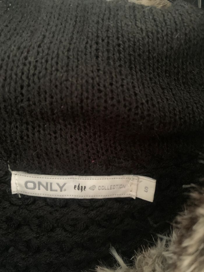 Robe Only col fausse fourrure manches courtes printemps - photo numéro 4