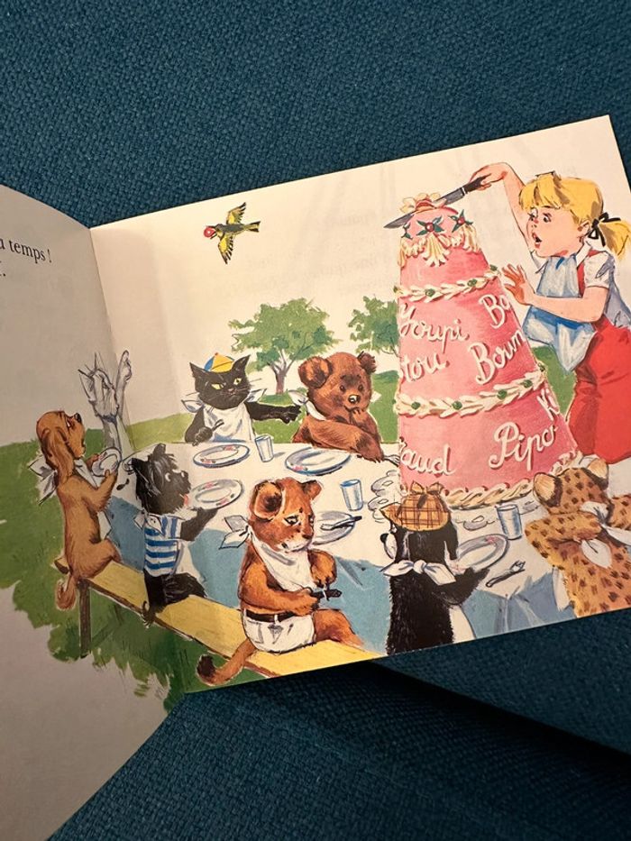 Livre album vintage une fête chez Caroline amis Pierre Probst Hachette - photo numéro 5