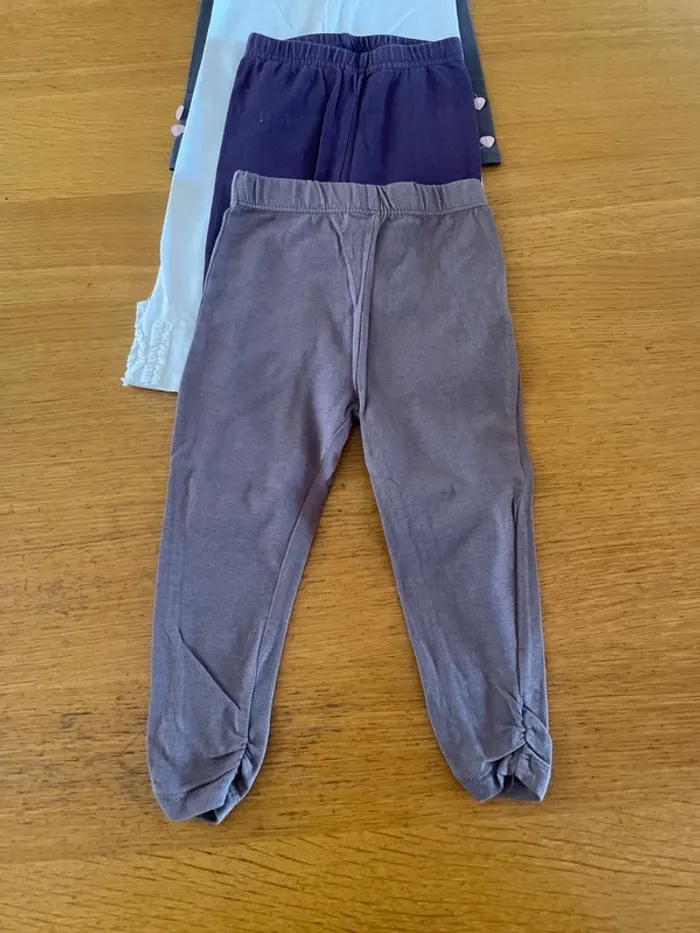 Lot 4 legging fille 18 mois - photo numéro 2