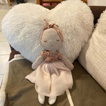 Rosinette   poupée en tissus plus de 20 cm