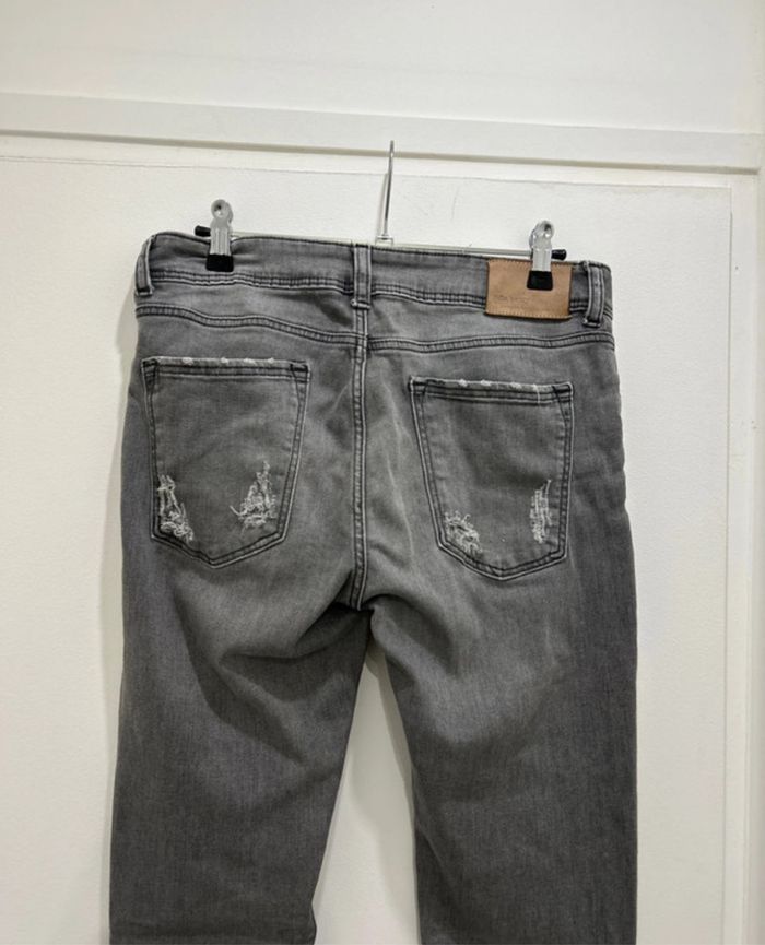 Jean Zara gris taille 38 - photo numéro 5
