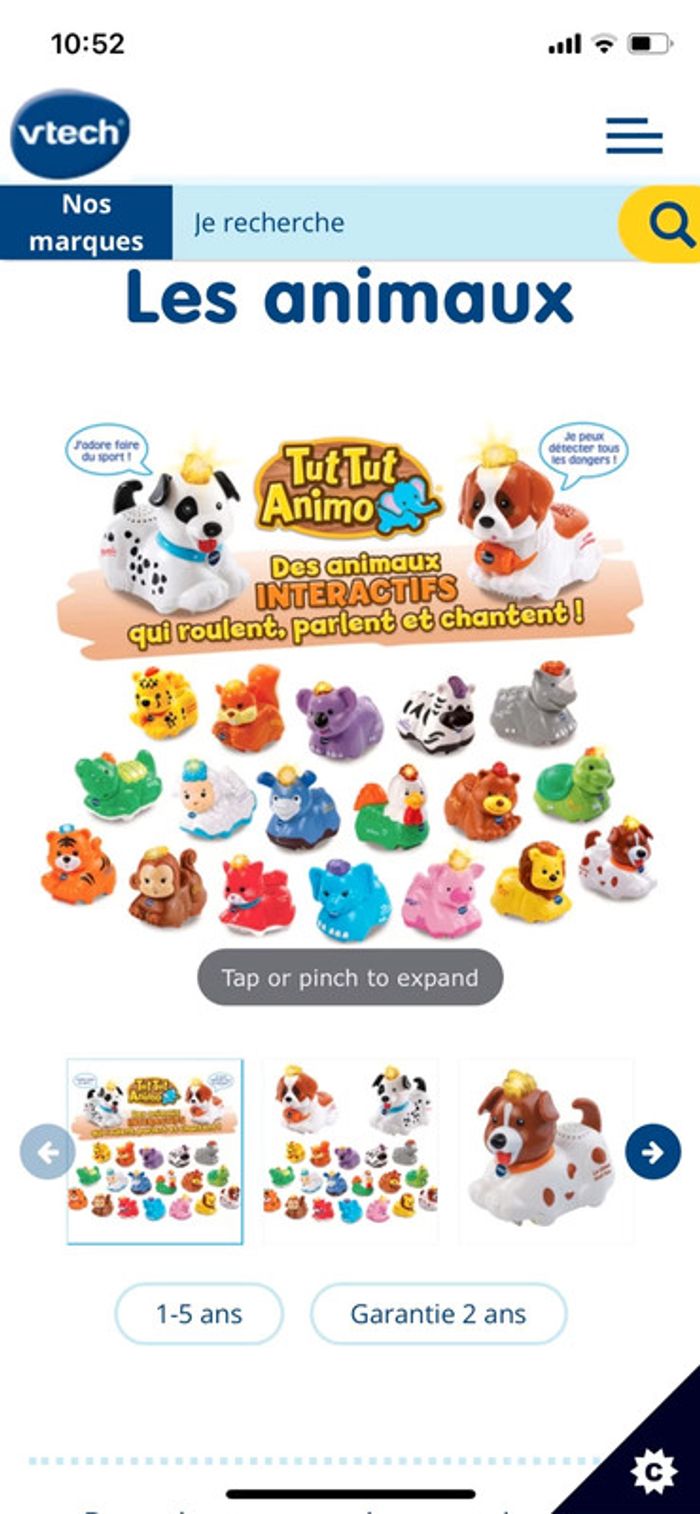 Figurines interactives v tech tut tut animaux - photo numéro 3