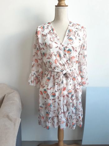 Robe manches longues à fleurs