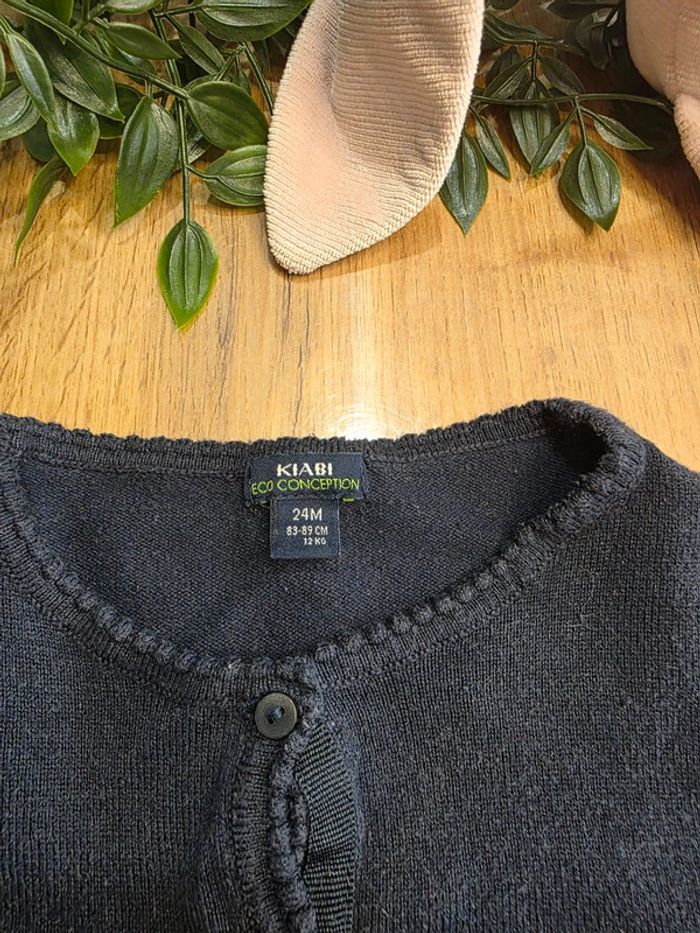 Gilet Kiabi noir 24 mois - photo numéro 2