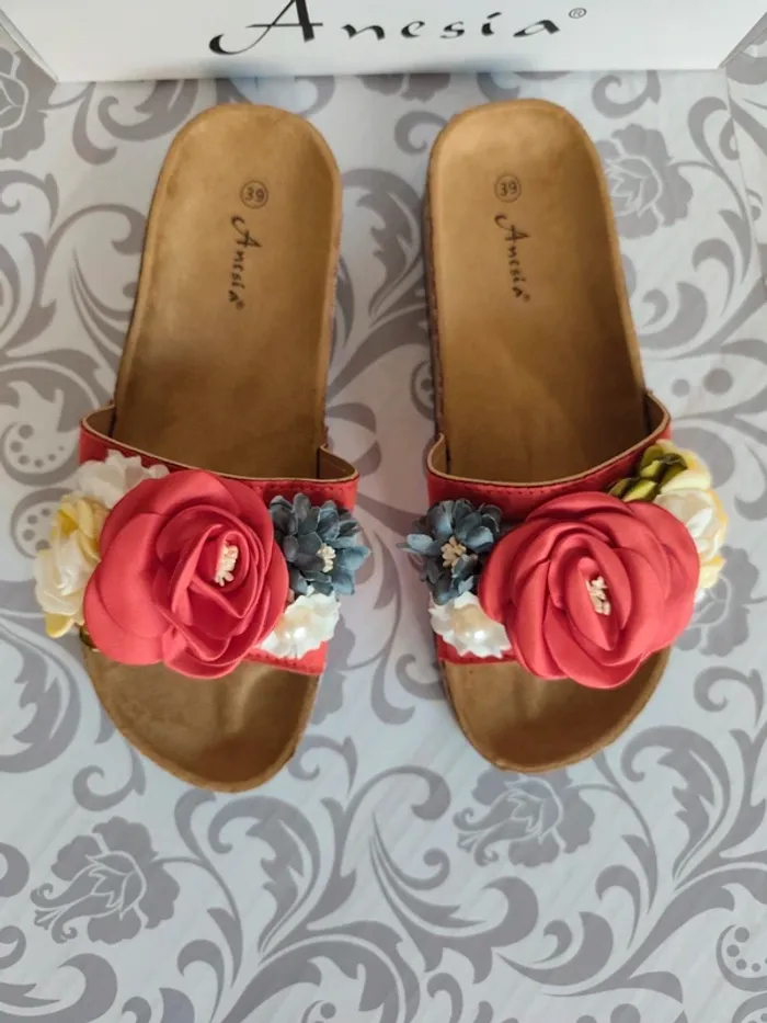 Mules fleurs P 39 Anesia - photo numéro 2