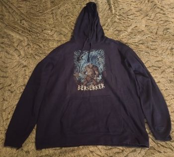 Sweat Shirt Ours Berserker Viking Bleu/Marine - Taille XL