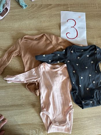 Lot de 3 Bodies manches longues