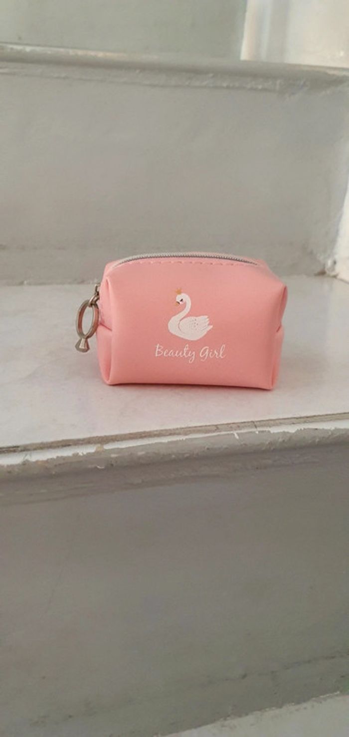 Mini porte monnaie rose neuf
