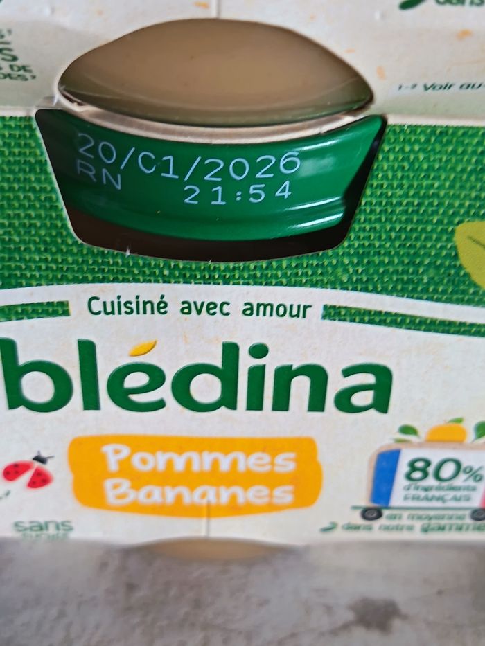 Lot de compote Bledina pommes bananes - photo numéro 2