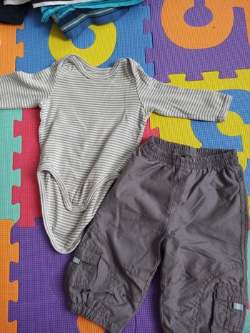 Lot pantalon body manche longue 6 mois