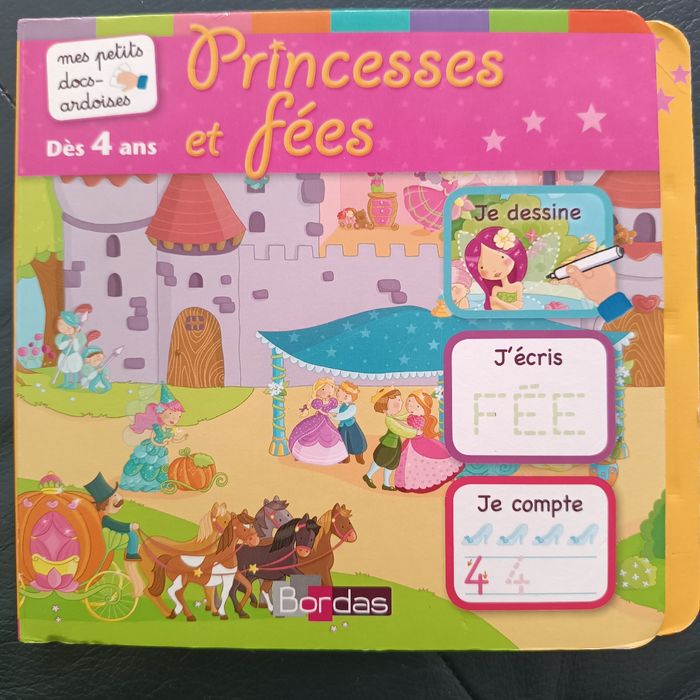 Livre Mes petits docs-ardoises princesses et fées