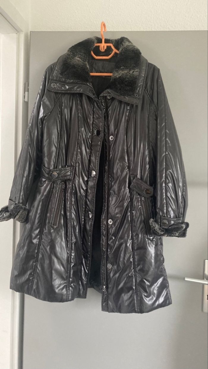 Manteau gris anthracite femme