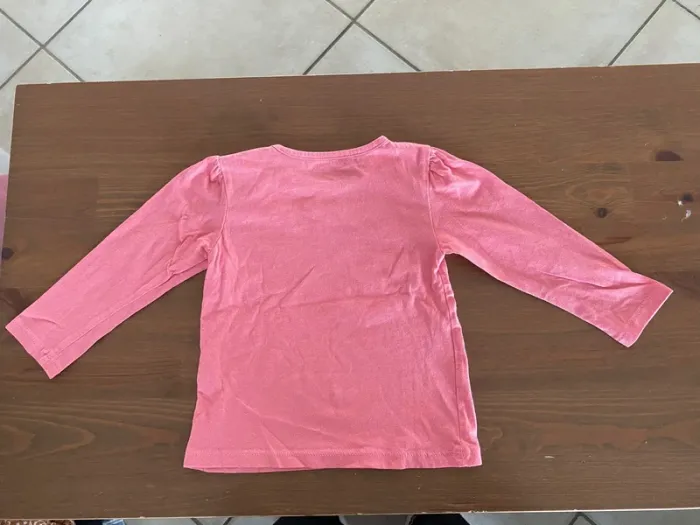 T-shirt manche longue gemo rose - photo numéro 3