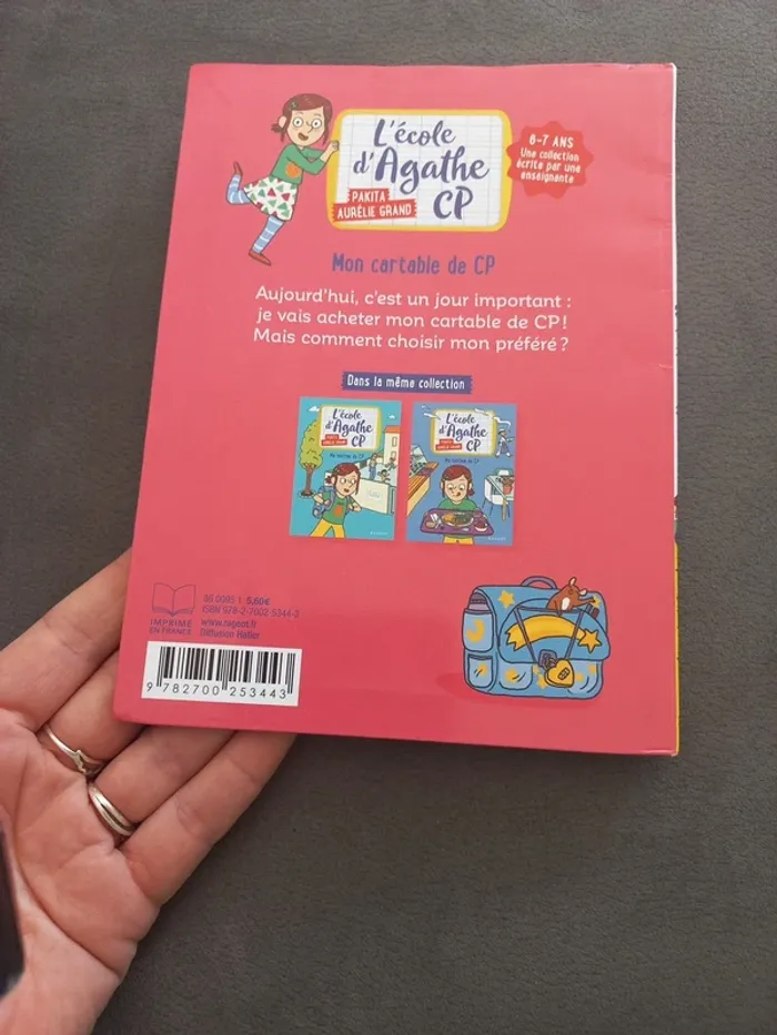 Livre l'école d'Agathe cp mon cartable de cp - photo numéro 3