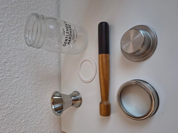 Gentlemen's matériel Pilon et Ensemble de Bocal en Verre à Cocktail - photo numéro 8