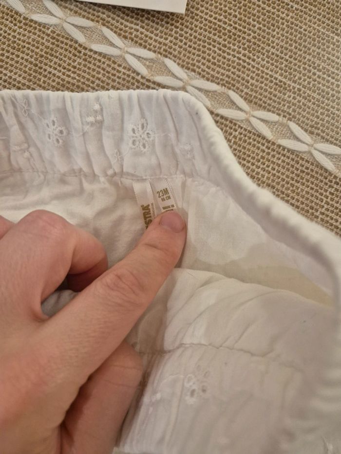 Short blanc effet dentelle Orchestra 23m - photo numéro 2