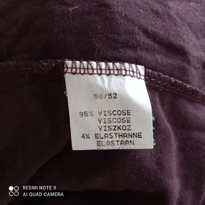 T-shirt marron fleurs turquoise t50/52 - photo numéro 6