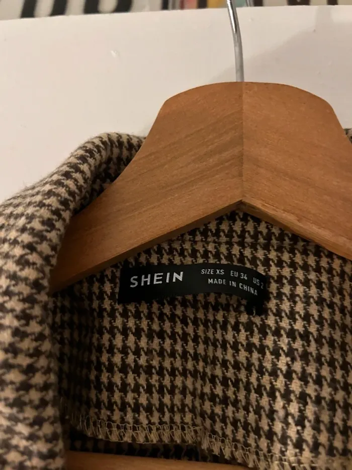 Veste marron et beige - Shein - photo numéro 3