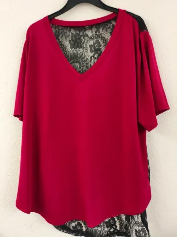 Tunique bordeaux - Shein Curve - taille 52